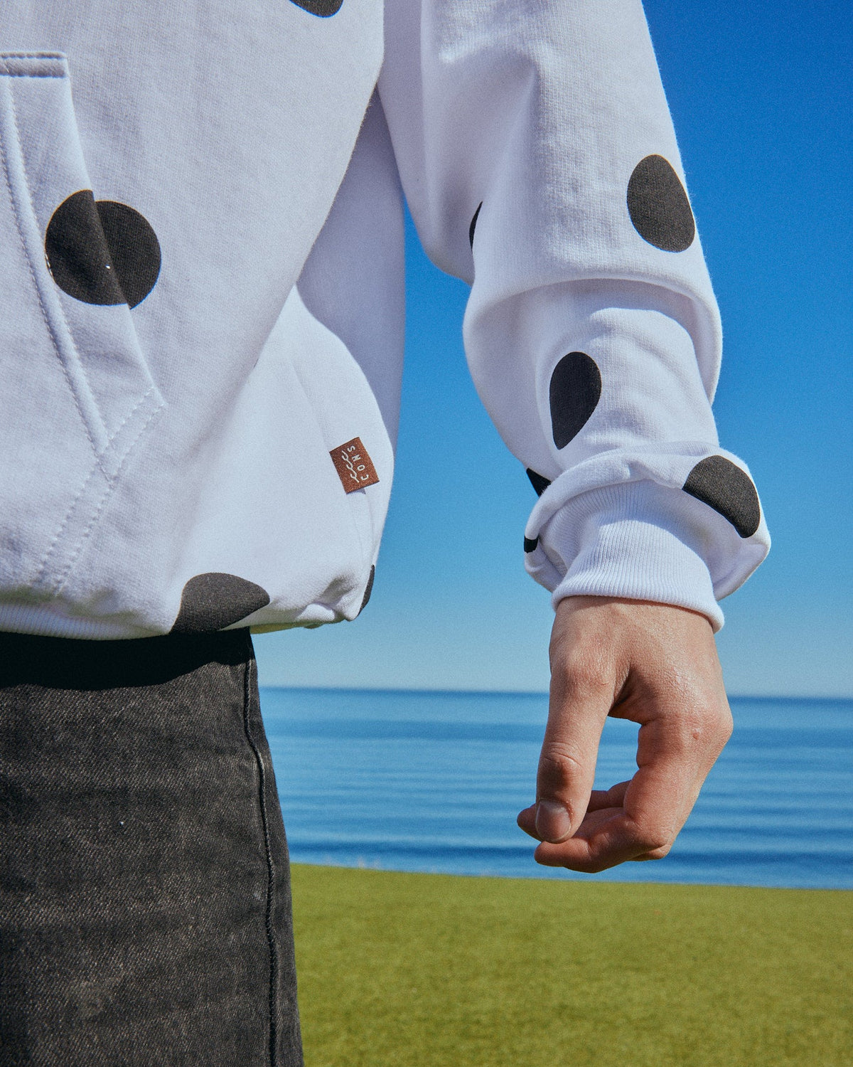 HOODIE CANDY DOTS BLANCO