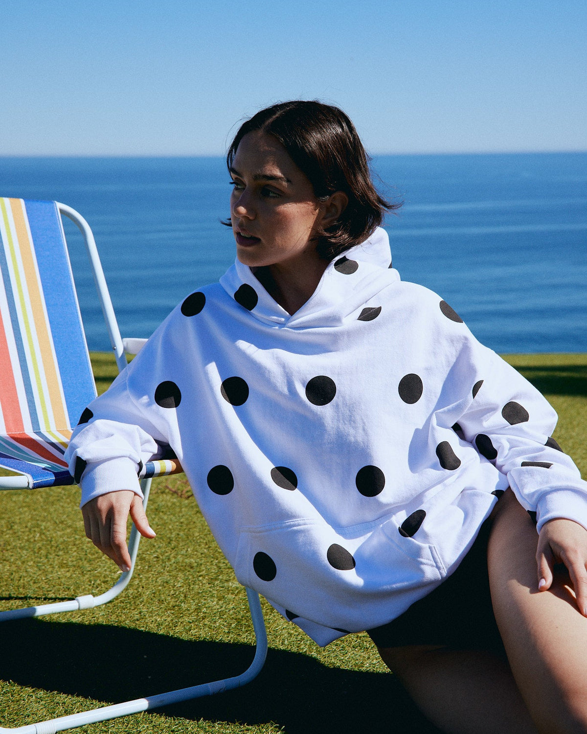HOODIE CANDY DOTS BLANCO