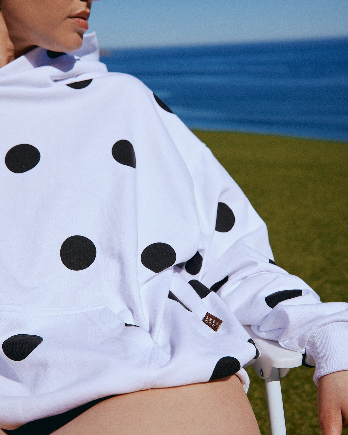 HOODIE CANDY DOTS BLANCO