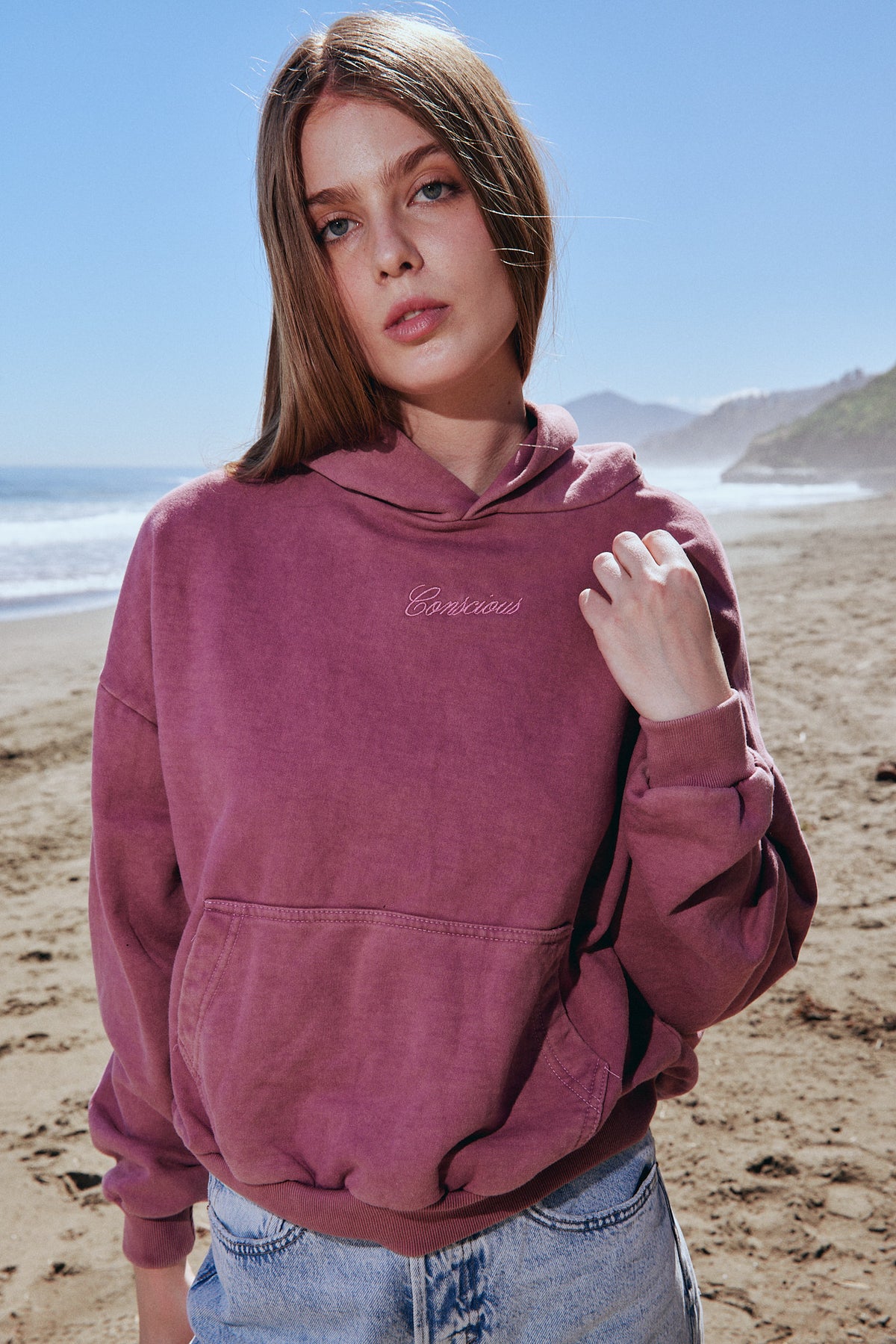 HOODIE STILL WASH MALVA