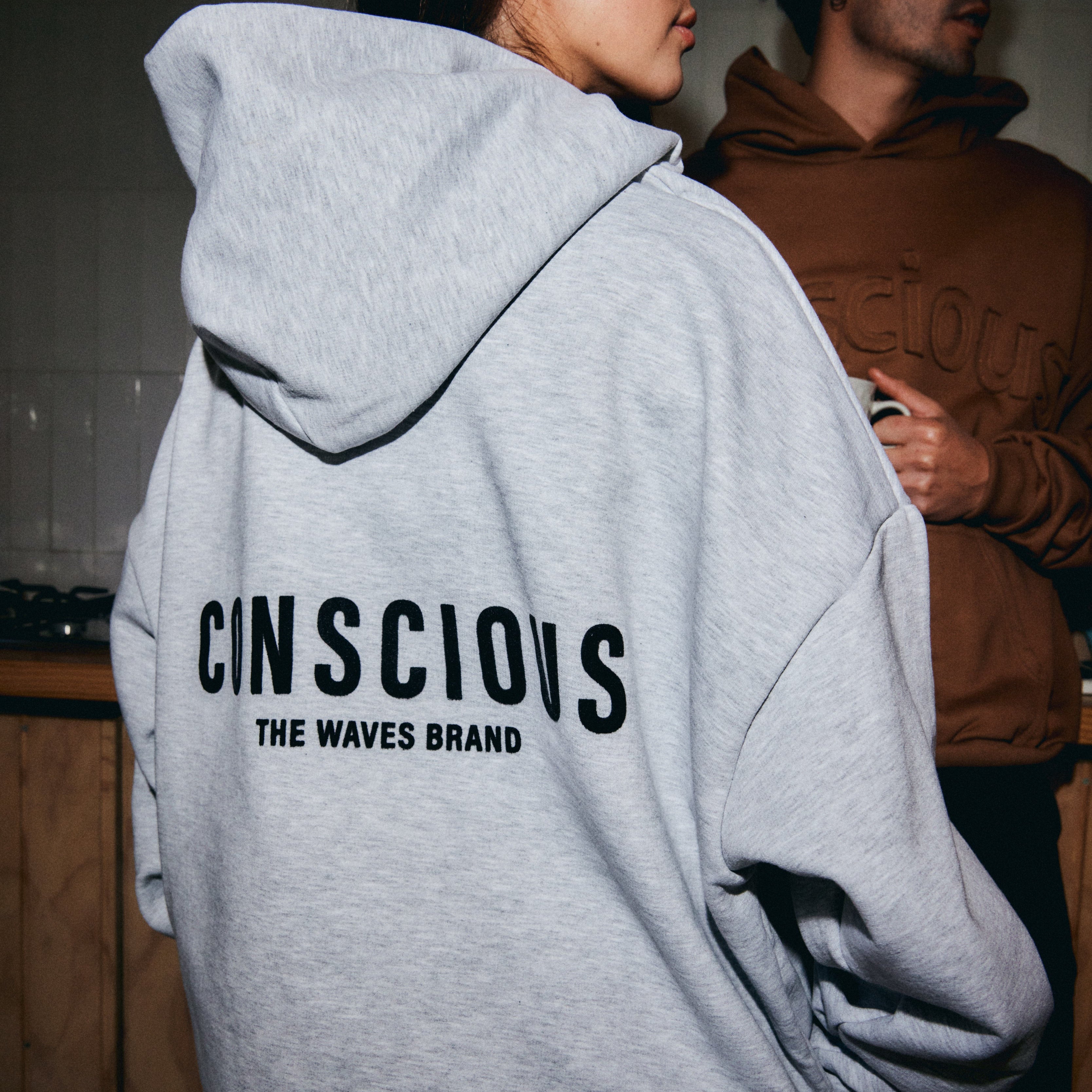 HOODIE BRAND STONE GRAY