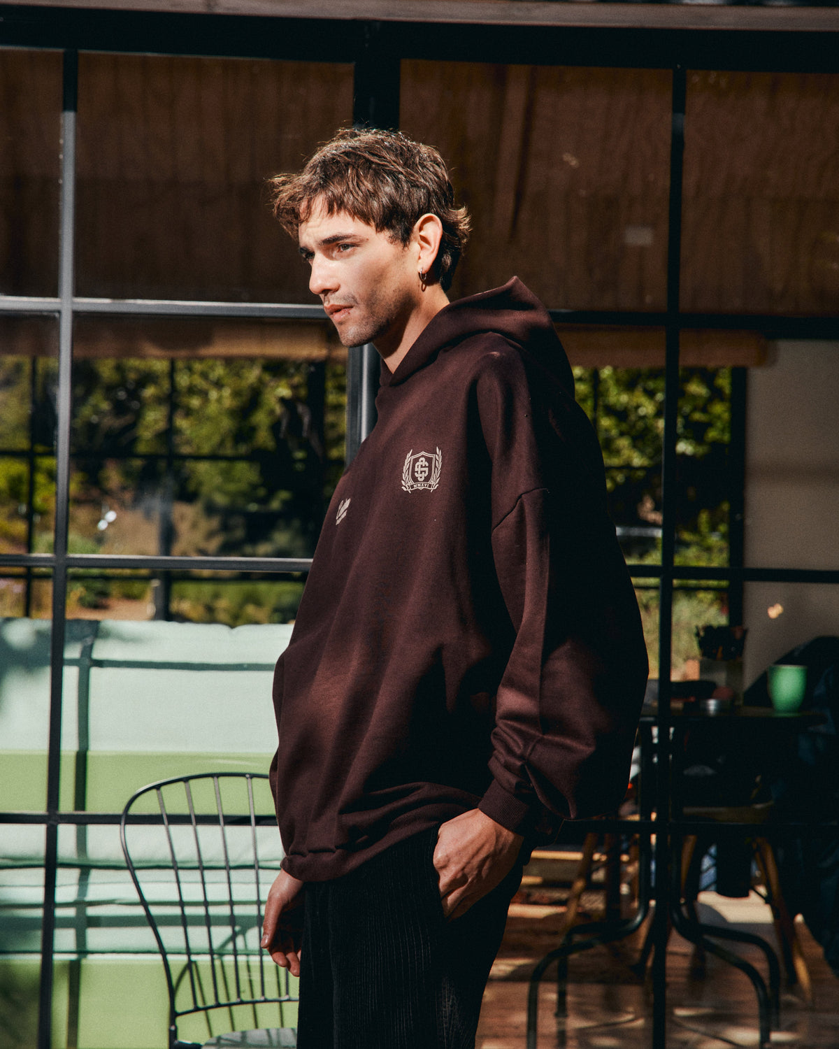 HERITAGE CACAO HIDDEN POCKETS HOODIE