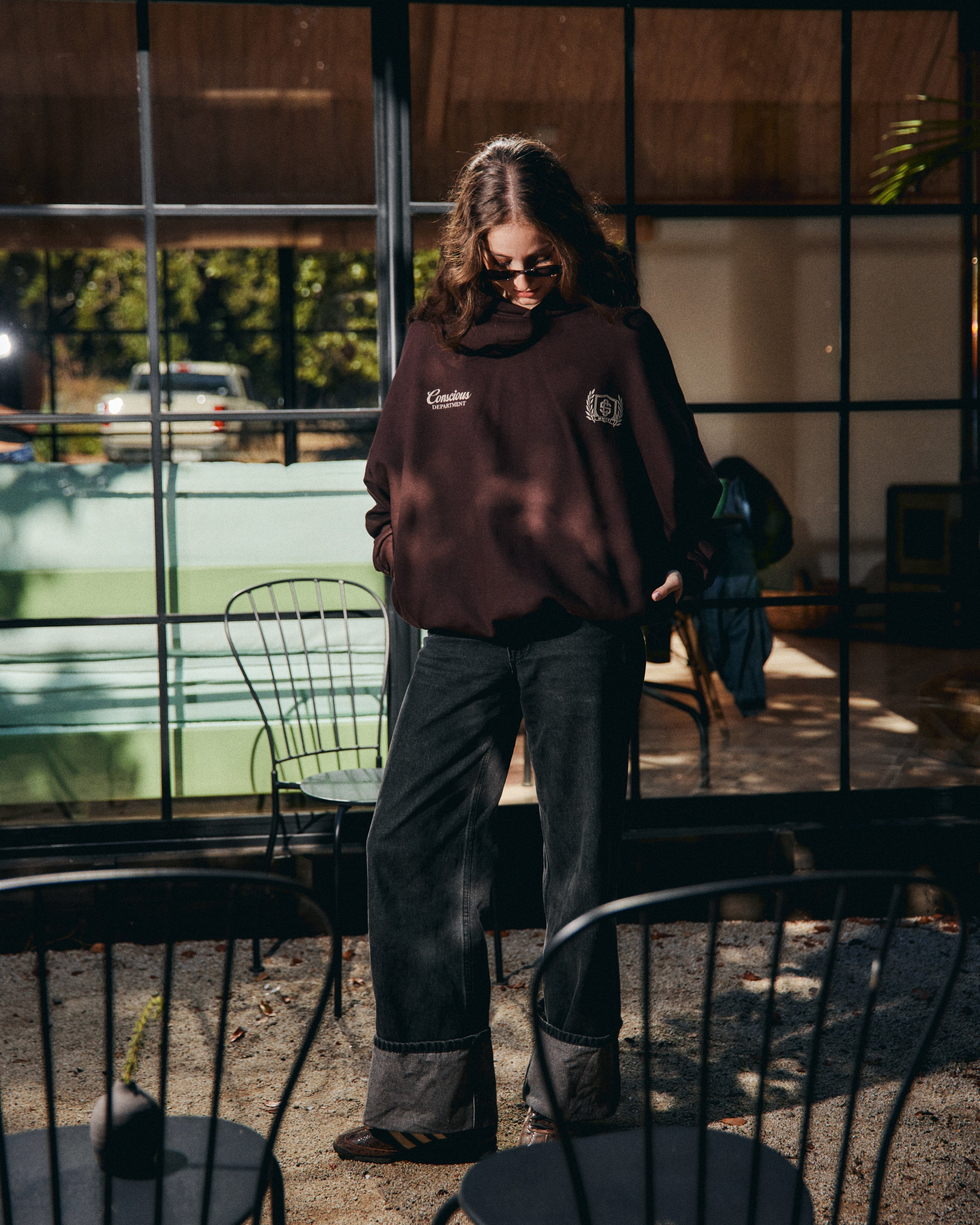 HERITAGE CACAO HIDDEN POCKETS HOODIE