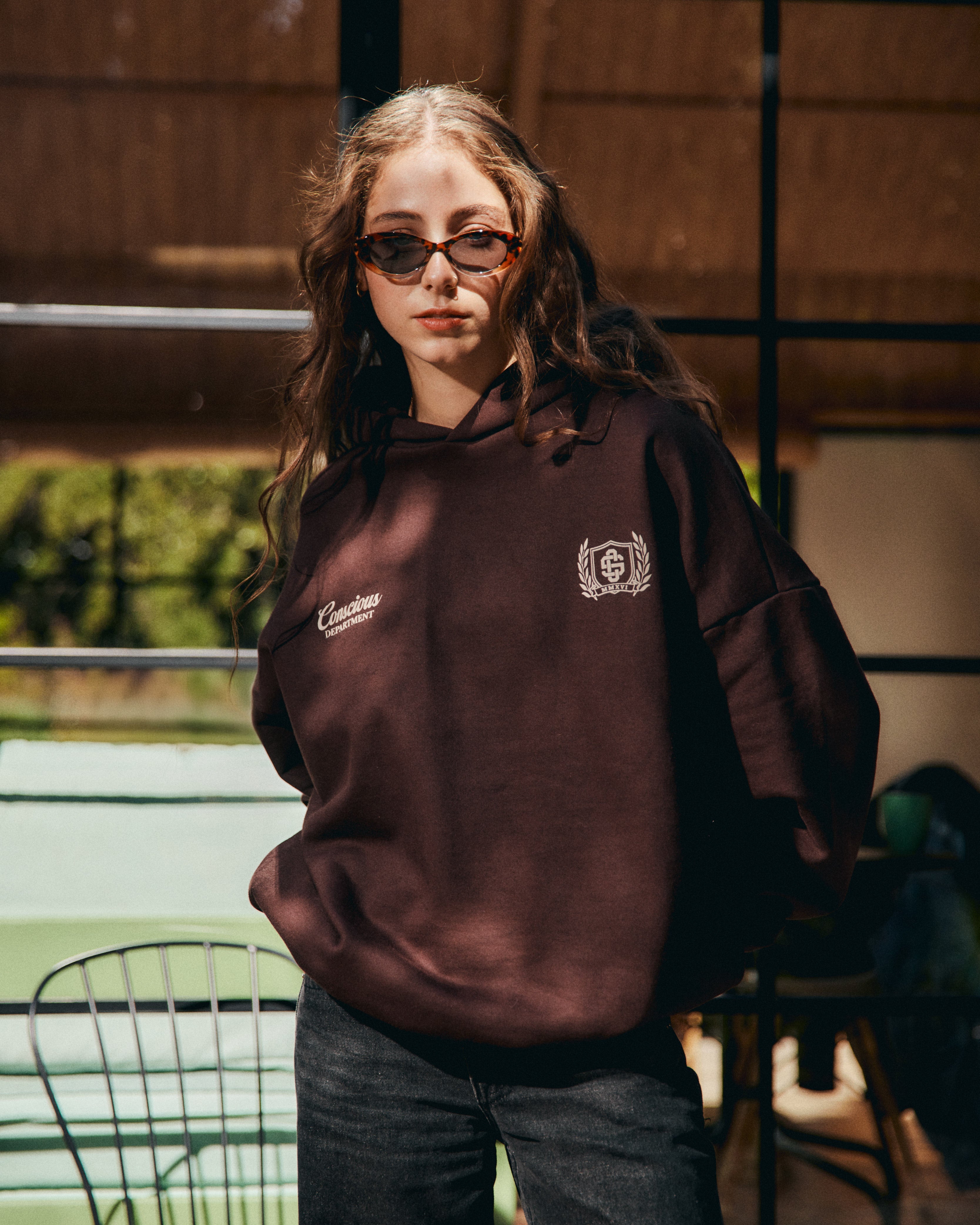 HERITAGE CACAO HIDDEN POCKETS HOODIE