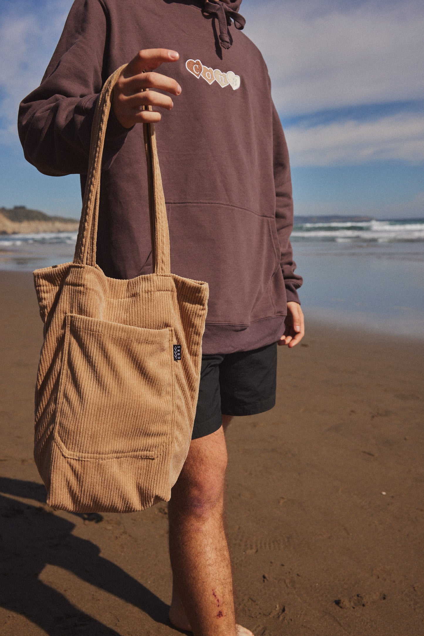 TOTE BAG CORDUROY CAMEL ♂