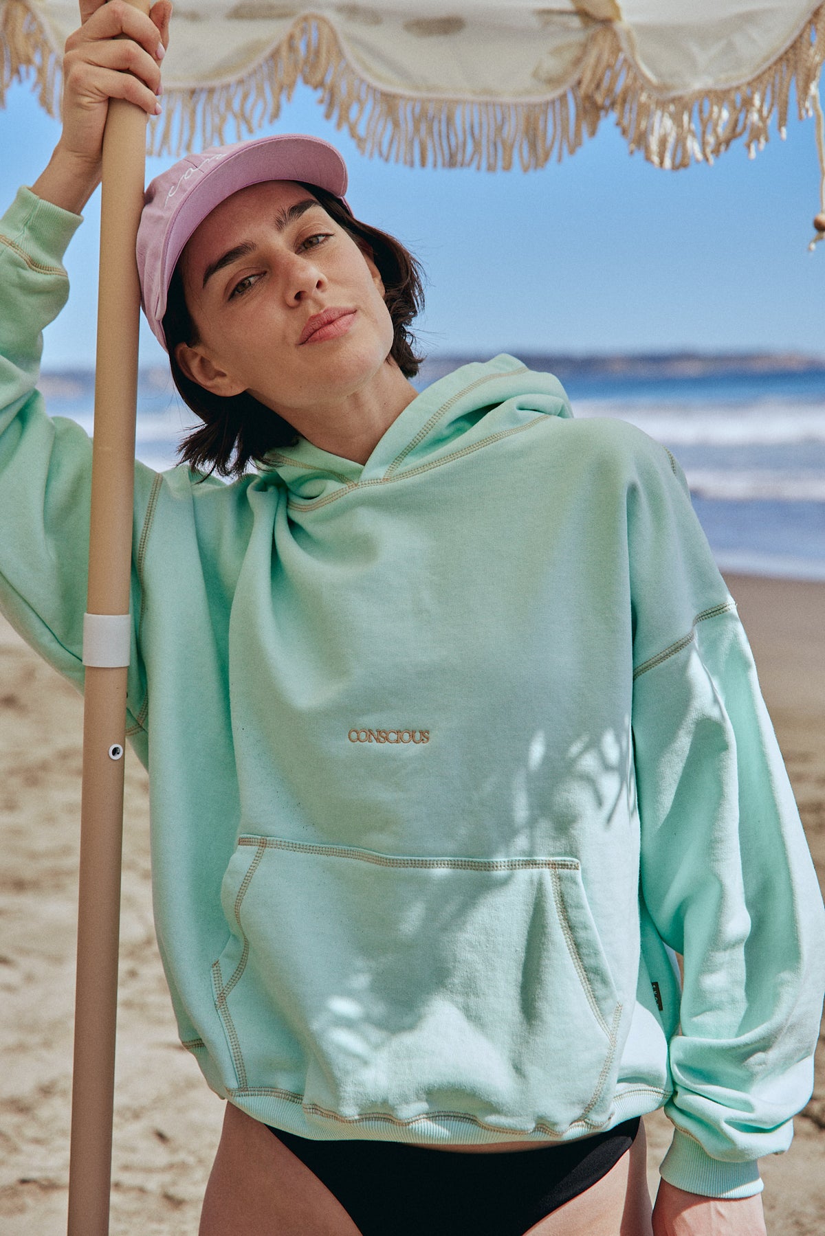 HOODIE OUTLINE MINT