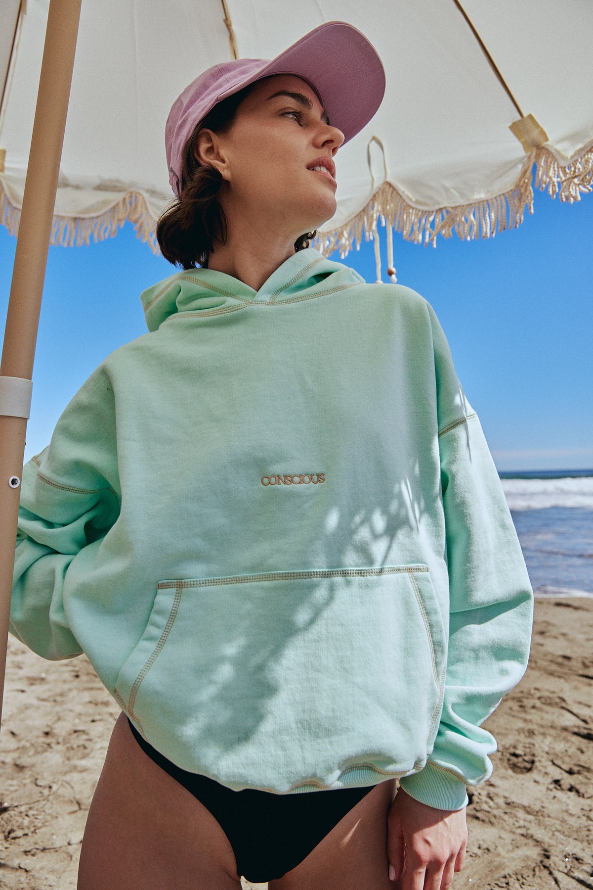 HOODIE OUTLINE MINT