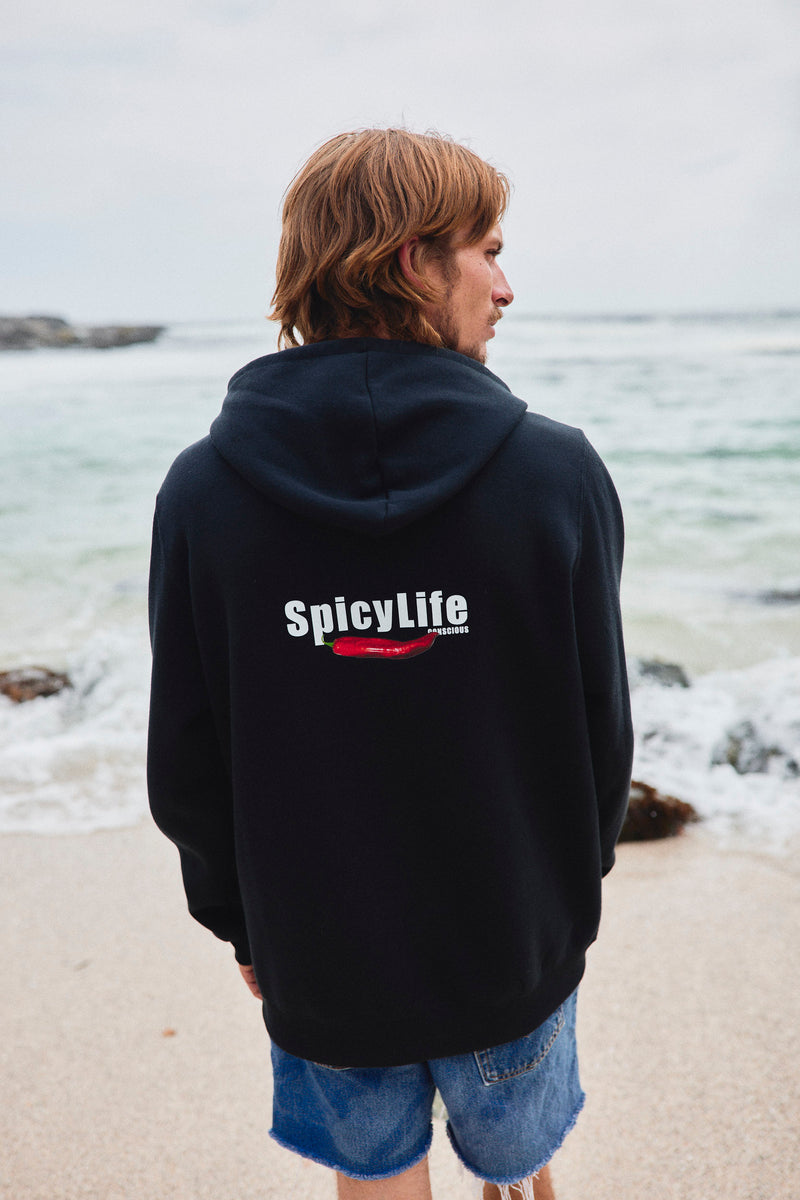 HOODIE SPICYLIFE NEGRO ♂