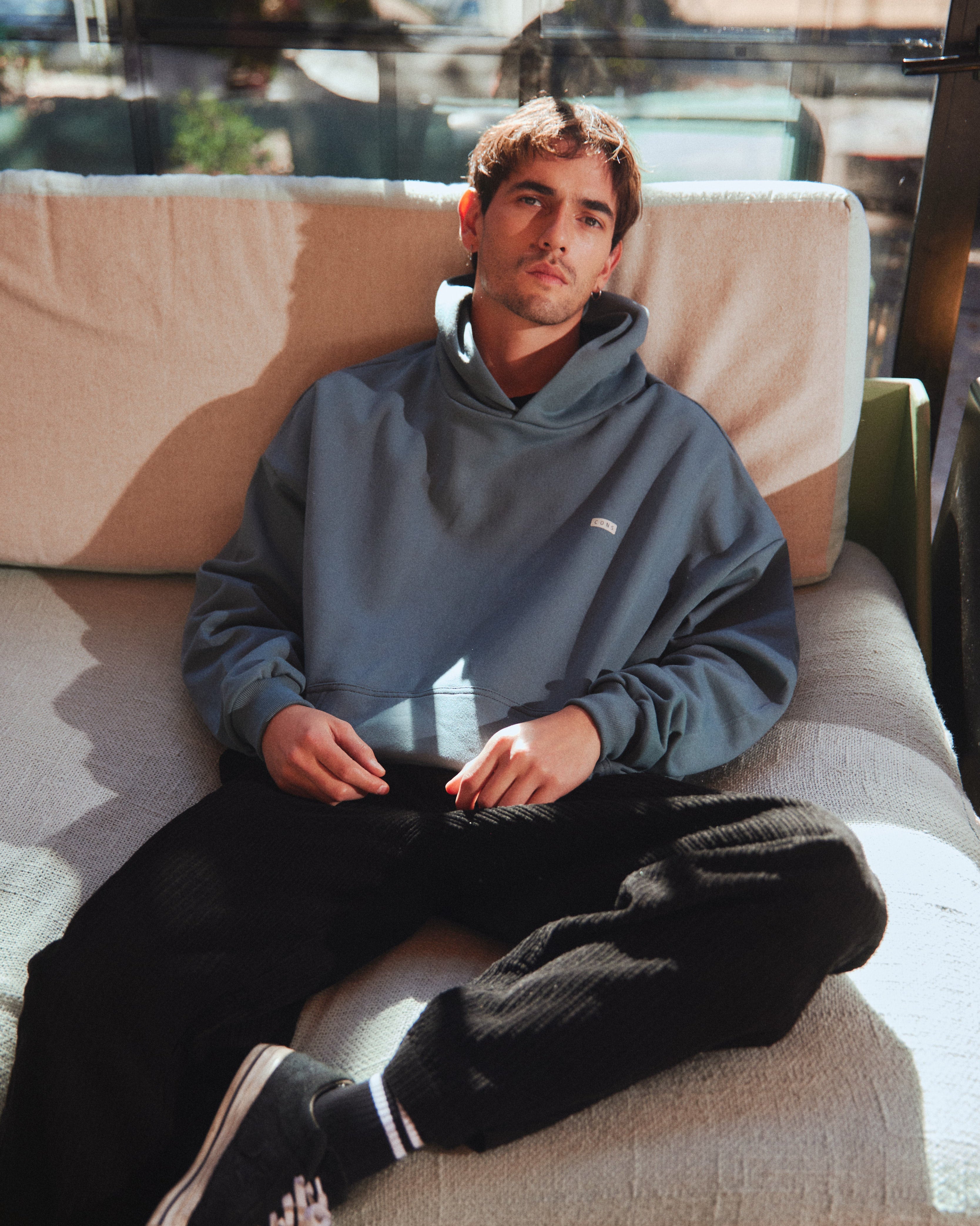 HOODIE UNFILTERED BLUE STEEL