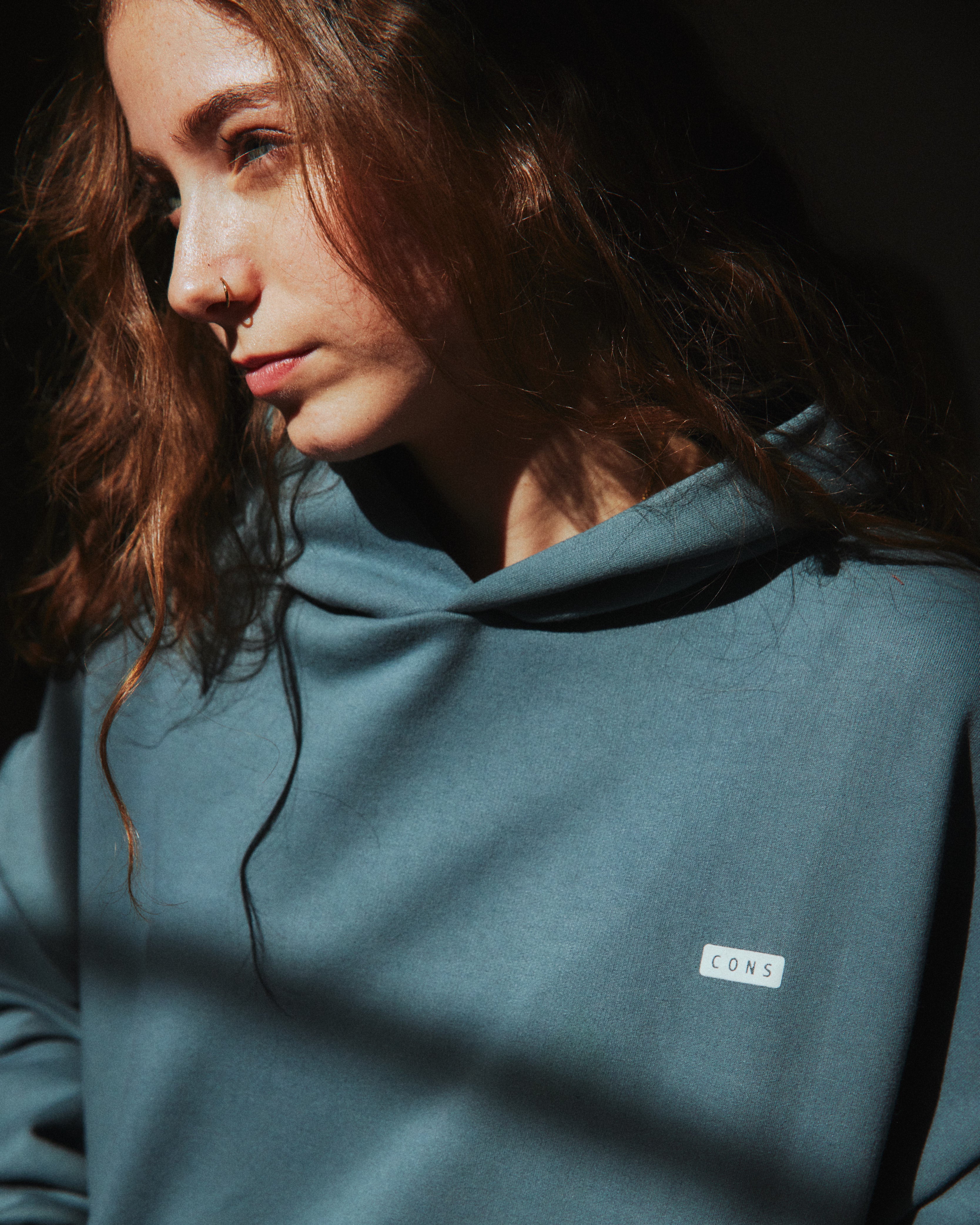 HOODIE UNFILTERED BLUE STEEL