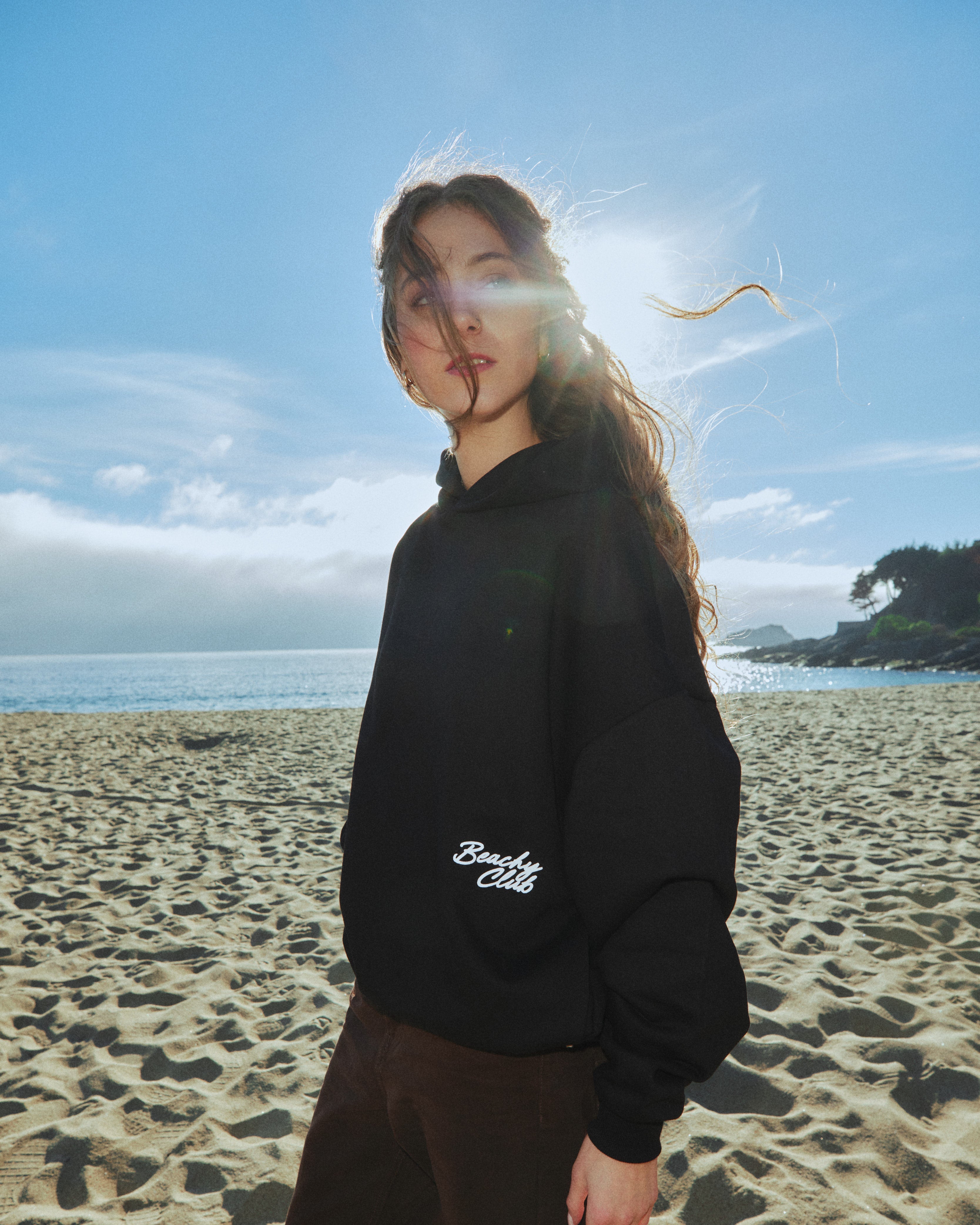BEACHY HIDDEN POCKETS HOODIE
