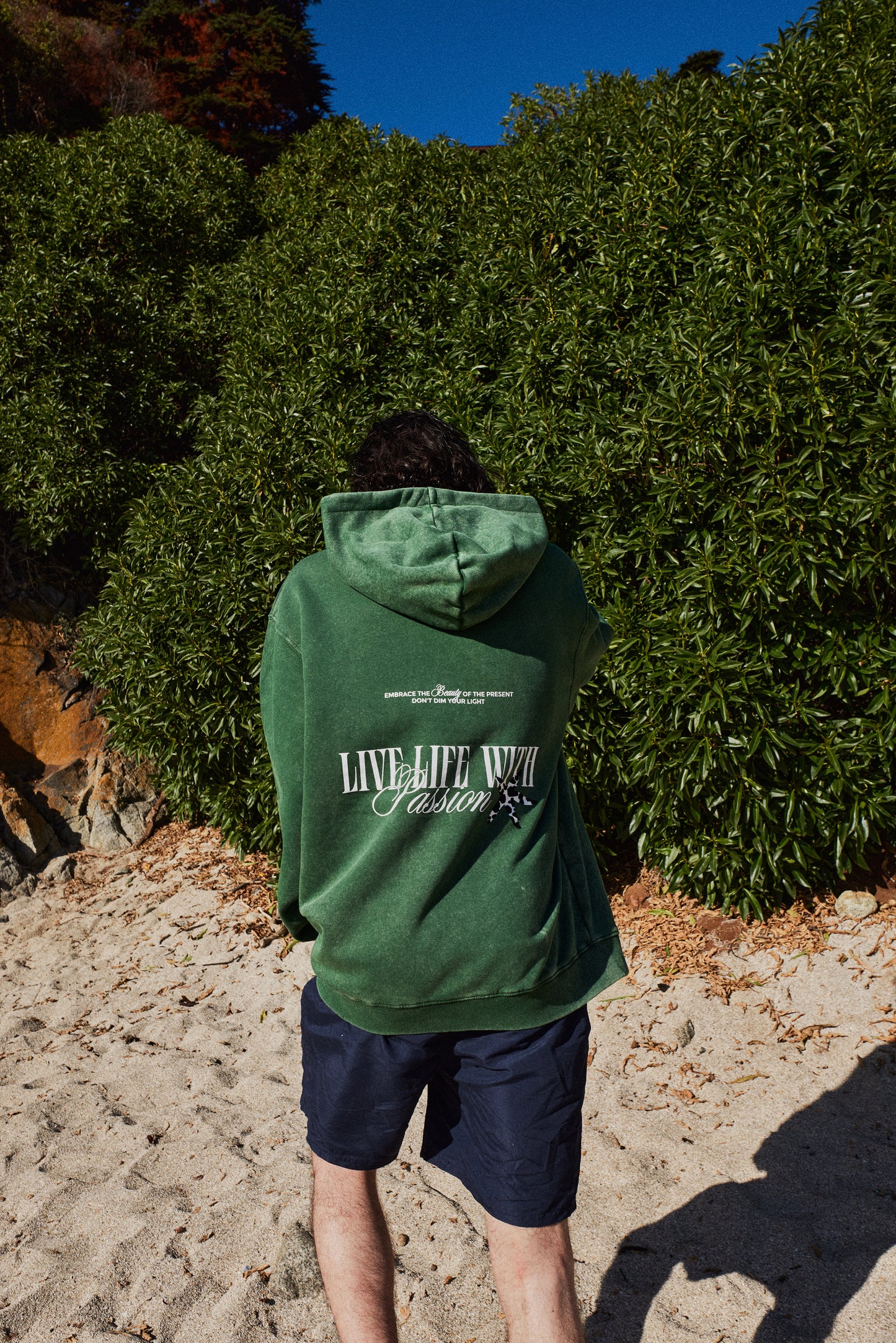 HOODIE LLWP GREEN ACID WASH ♂