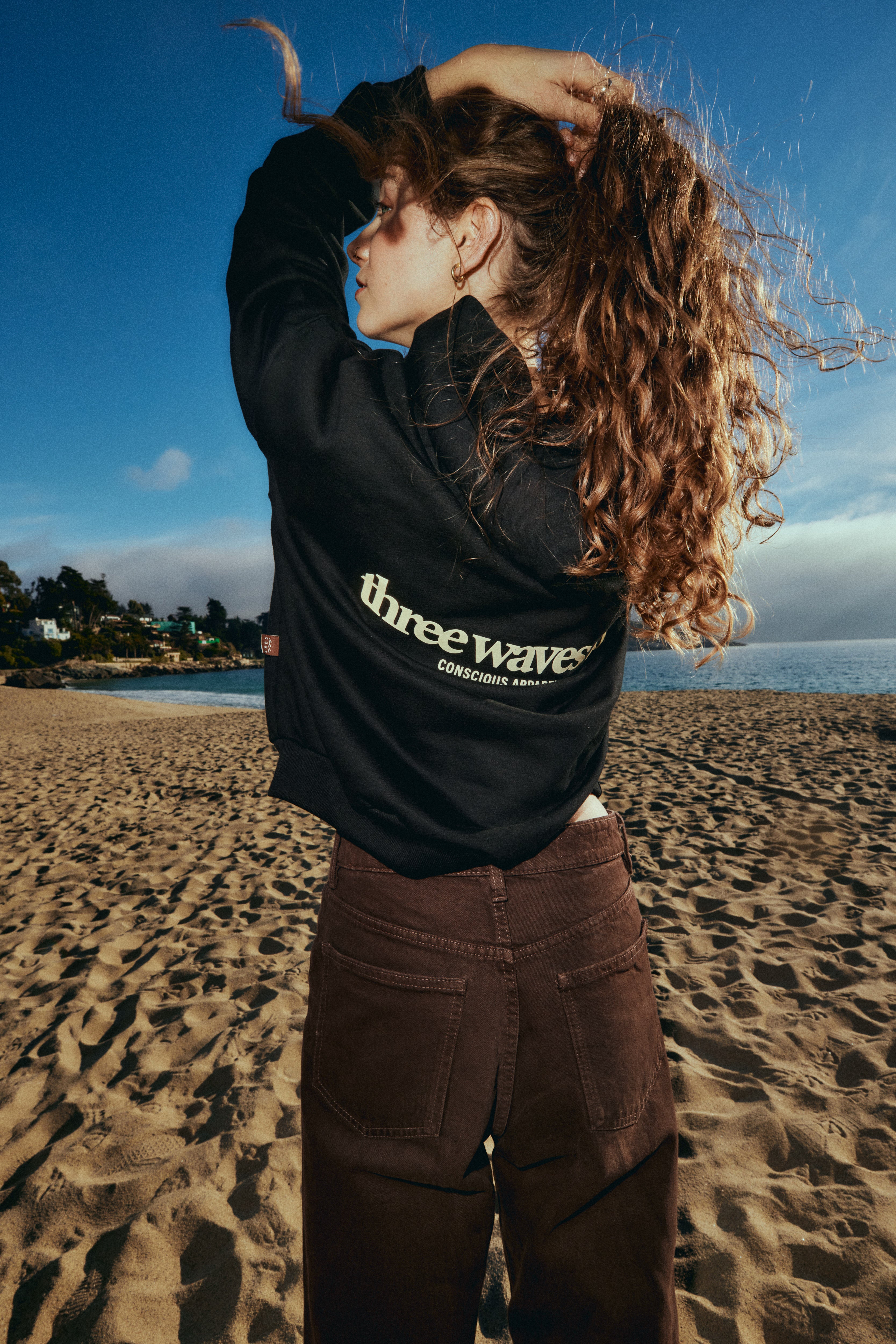 HOODIE WAVE NEGRO