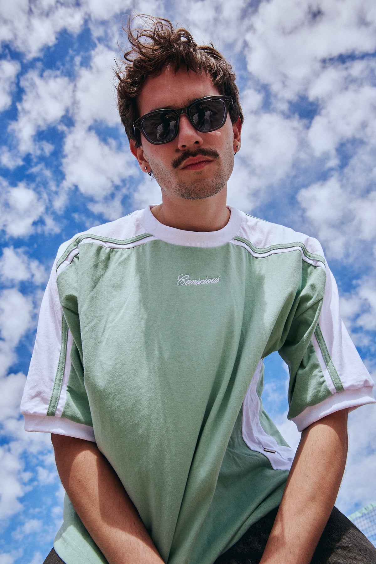 POLERA MILO LIGHT GREEN BOXY