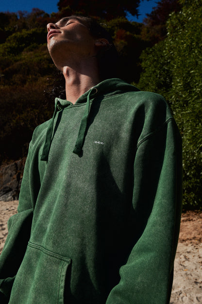 HOODIE LLWP GREEN ACID WASH ♂