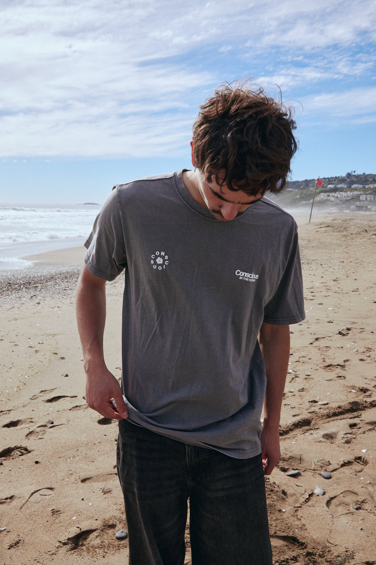 POLERA CONS BY THE OCEAN GRAY