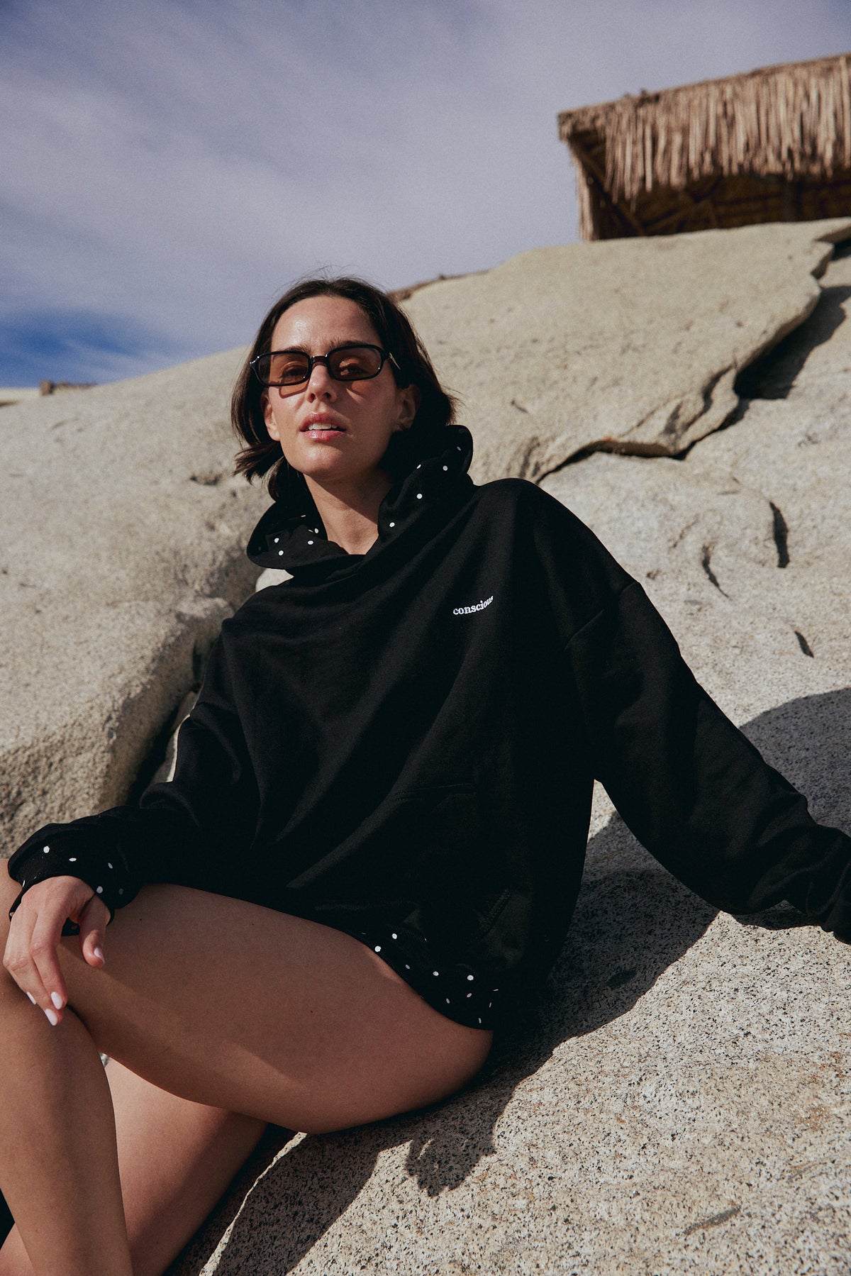 HOODIE PEARL BLACK