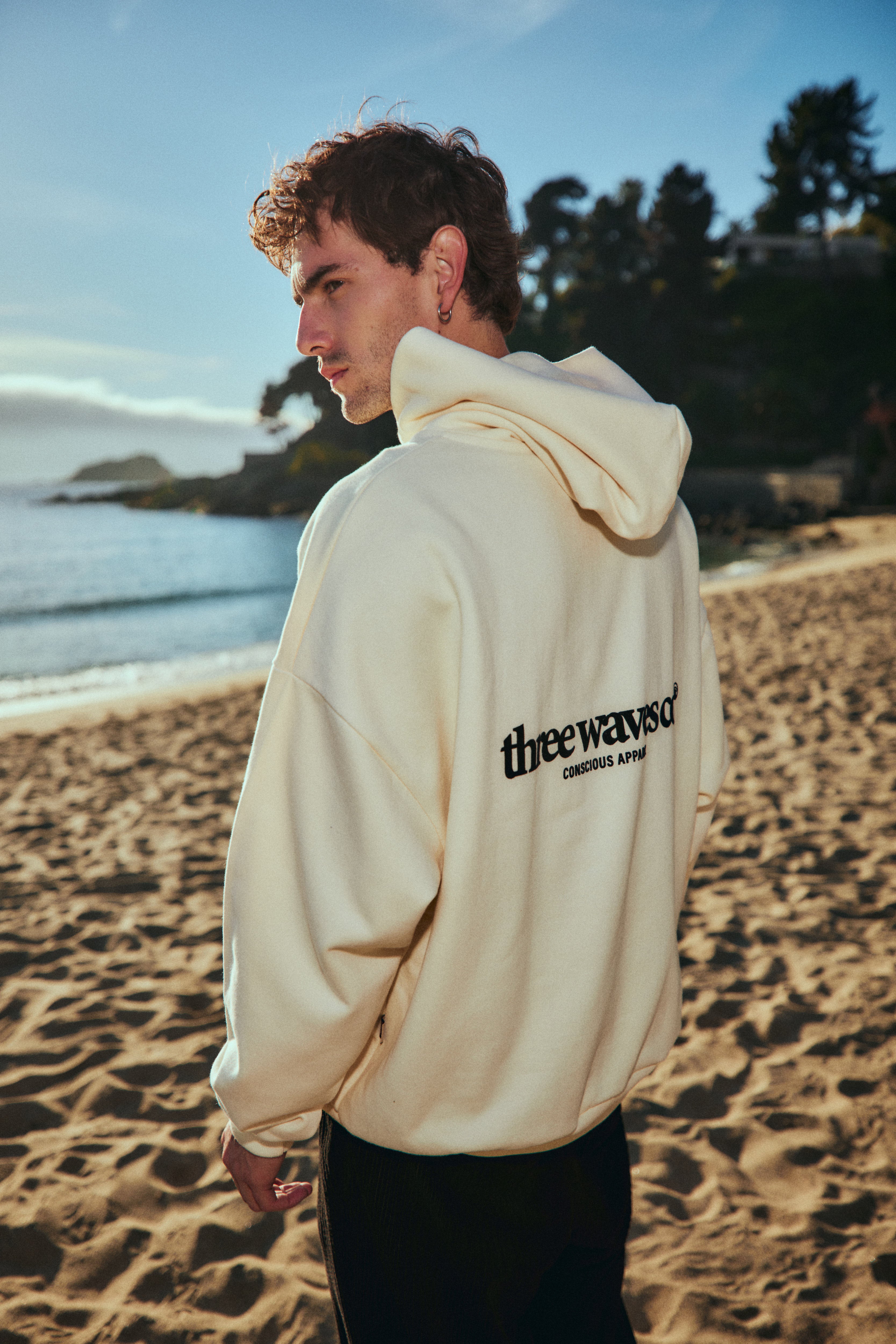 HOODIE WAVE CREMA