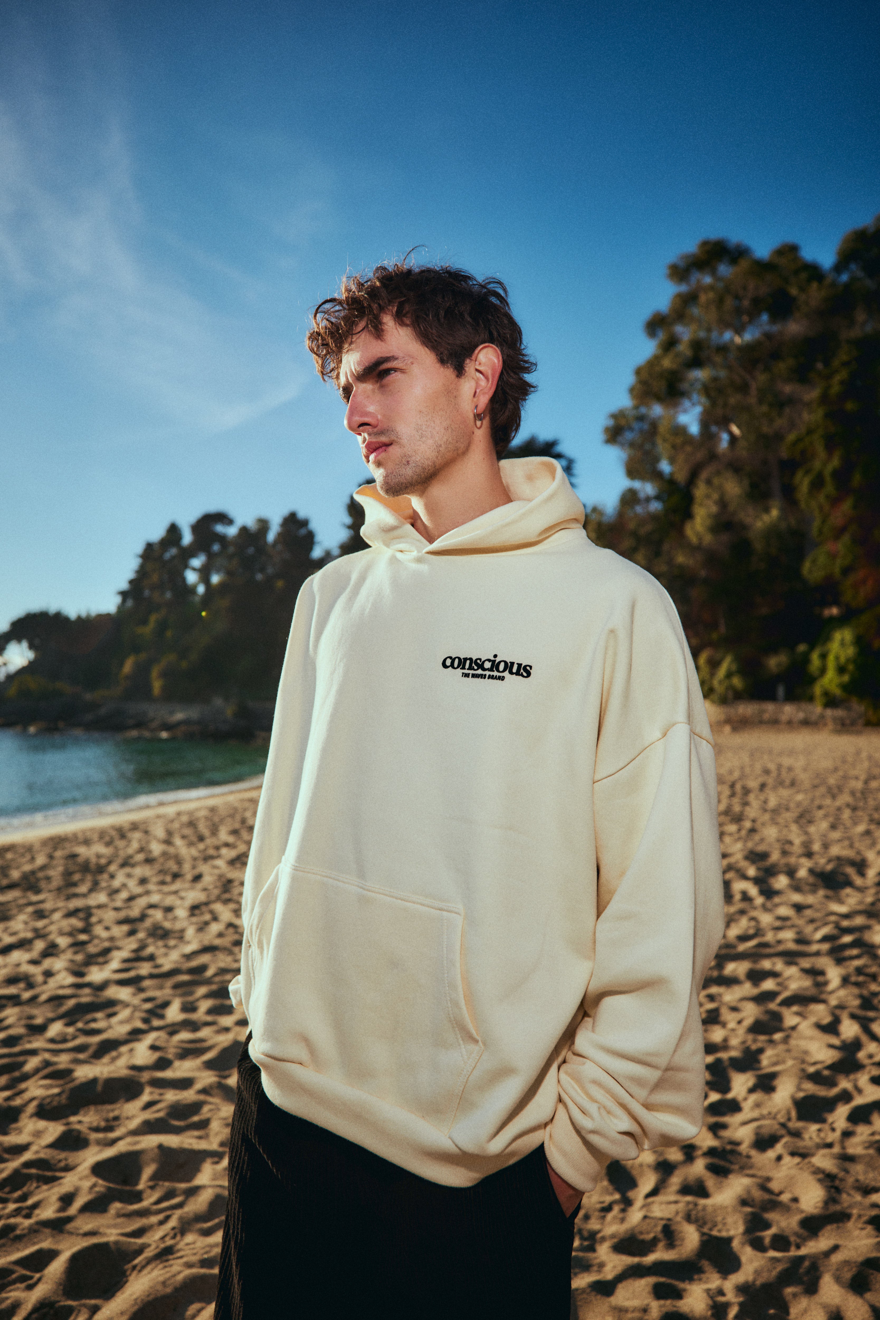 HOODIE WAVE CREMA