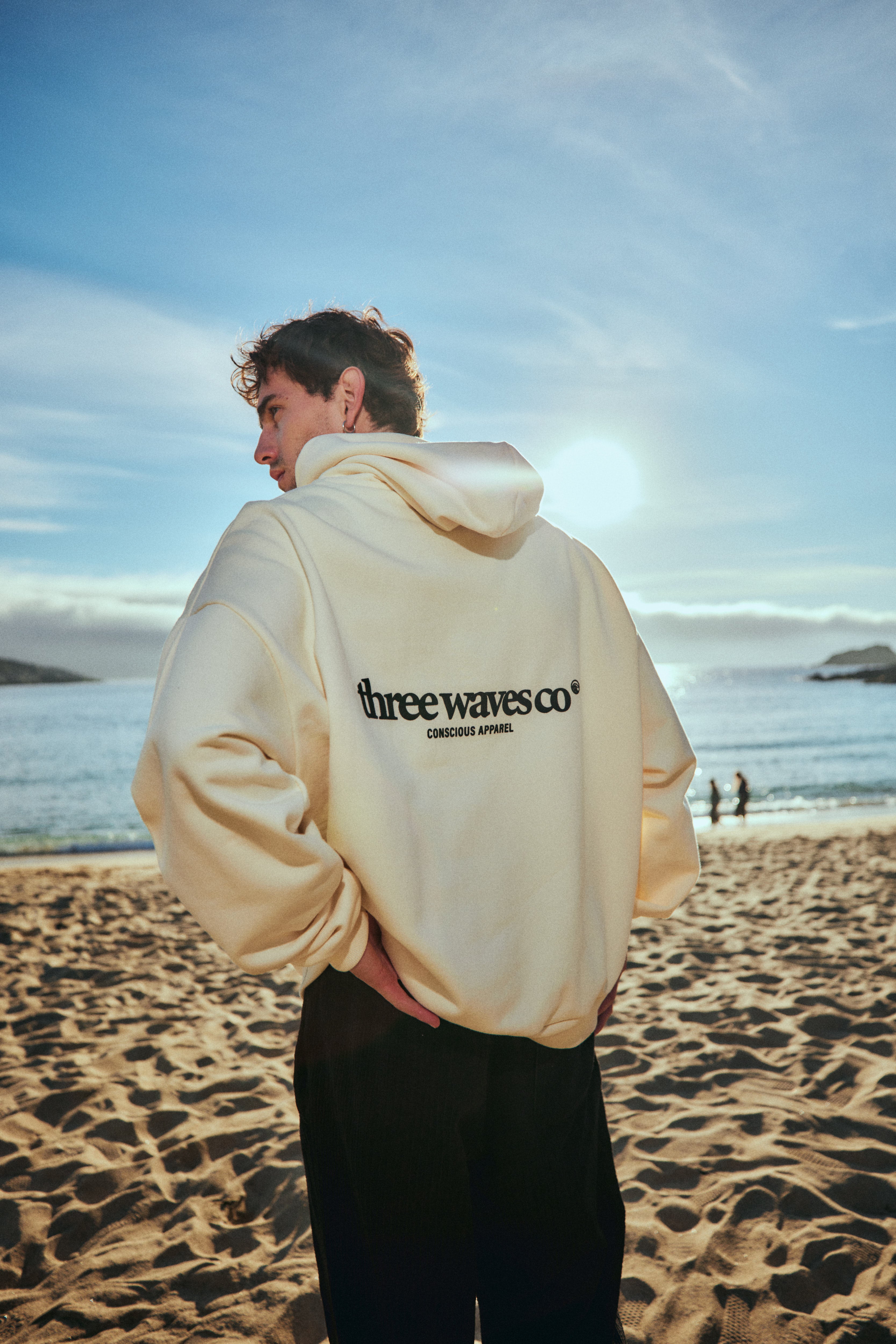HOODIE WAVE CREMA