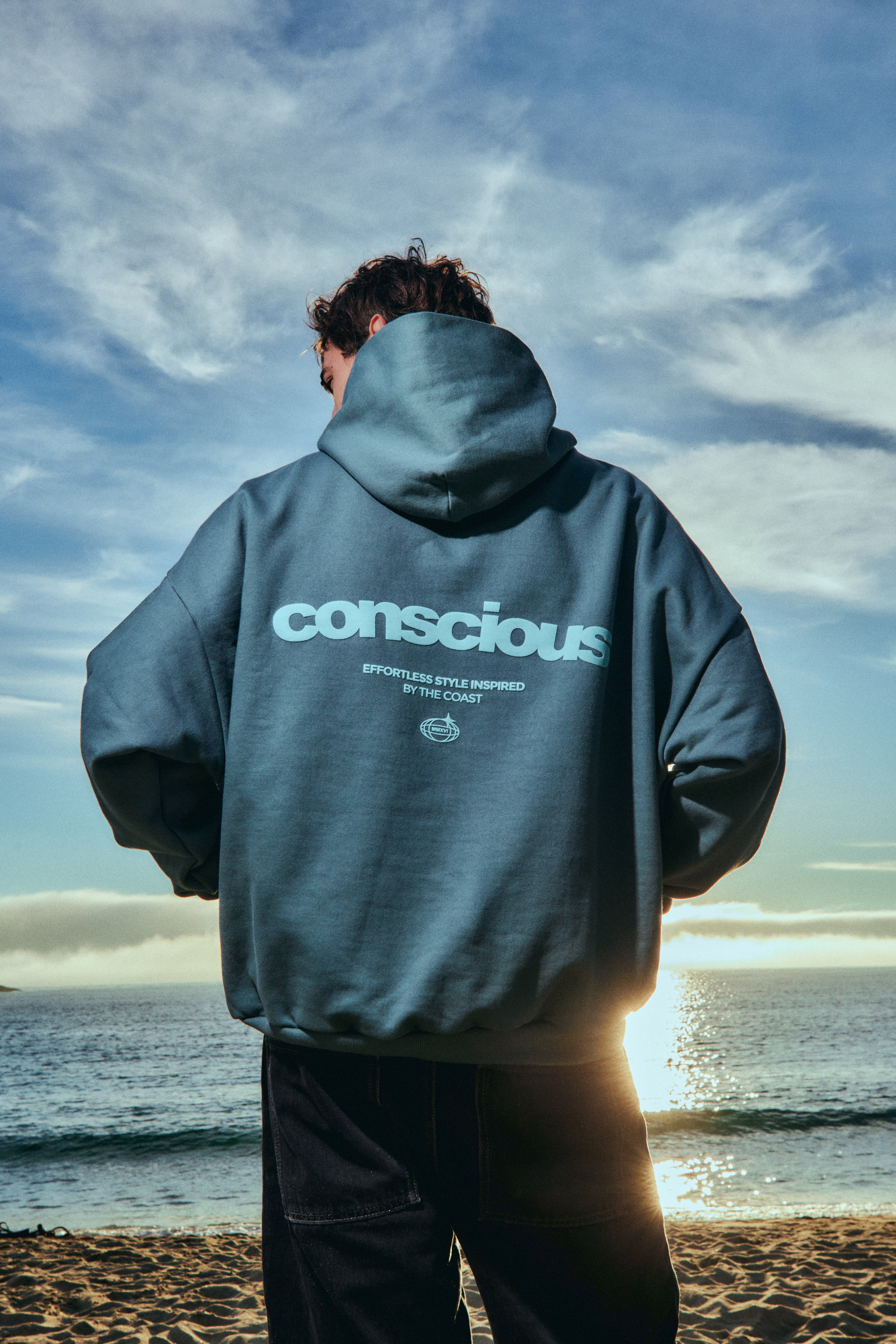 HOODIE COAST BLUE STEEL