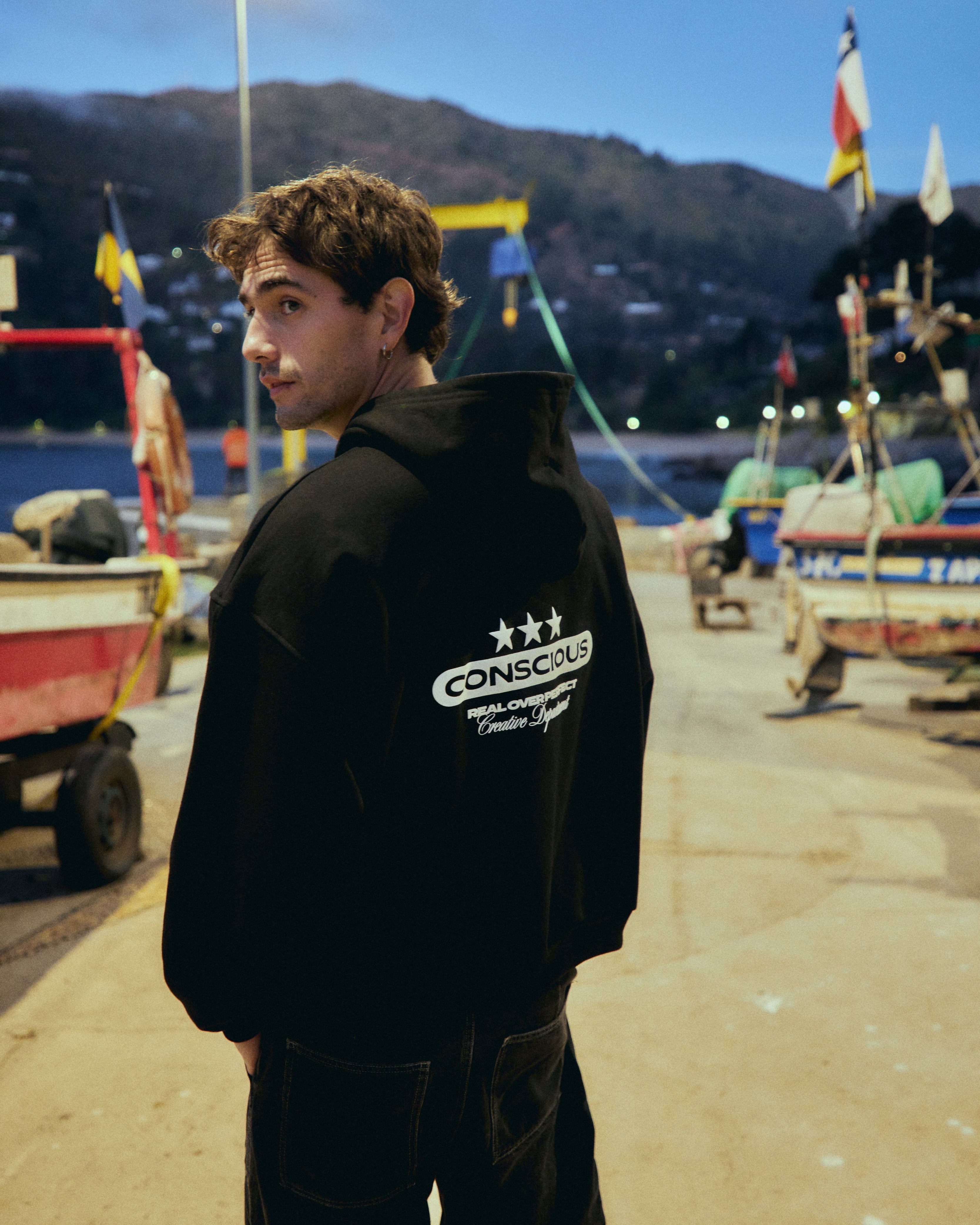 FULL ZIP REAL STUDIO NEGRO