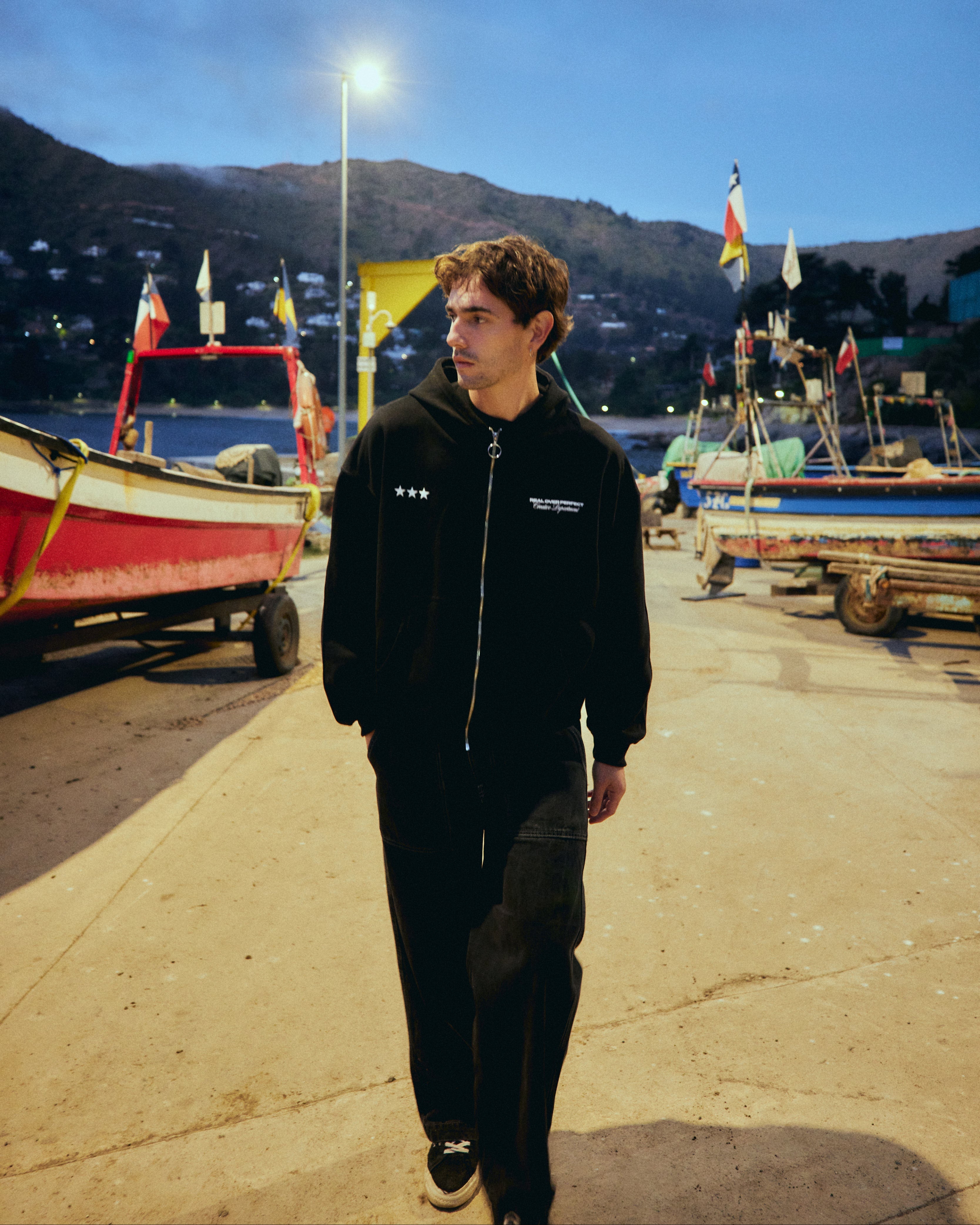 FULL ZIP REAL STUDIO NEGRO
