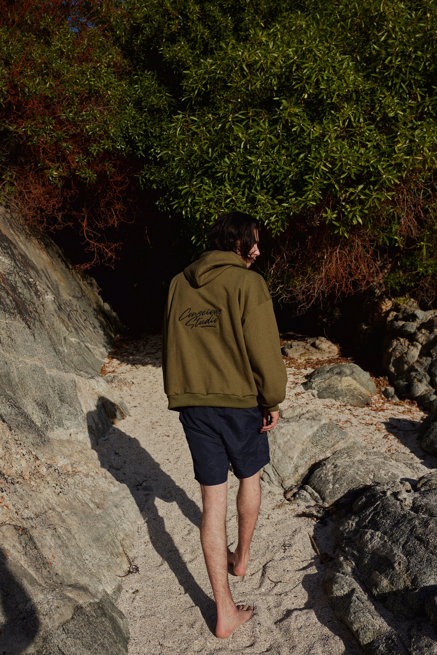 FULL ZIP GREEN STUDIO BOXY FIT ♂