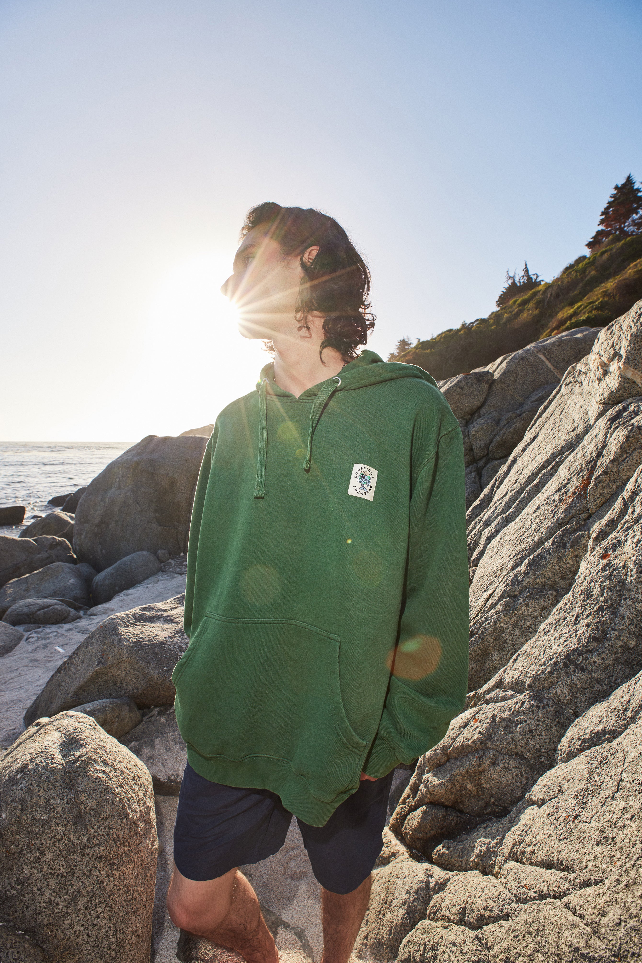 HOODIE MOVE VERDE ACID WASH