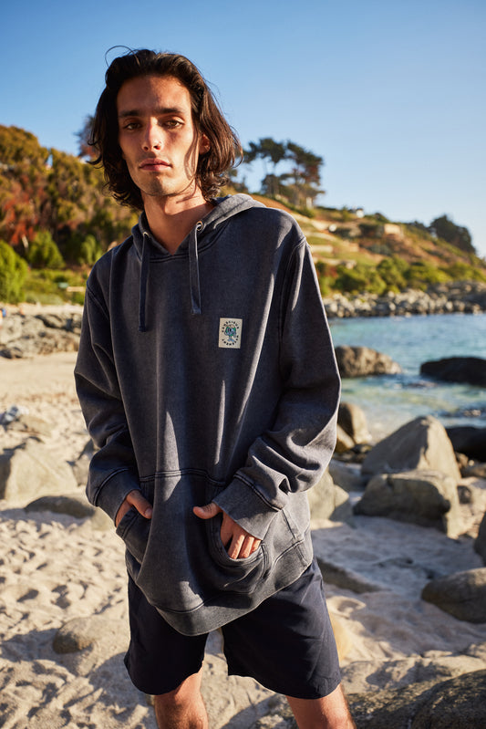 HOODIE MOVE AZUL ACID WASH ♂