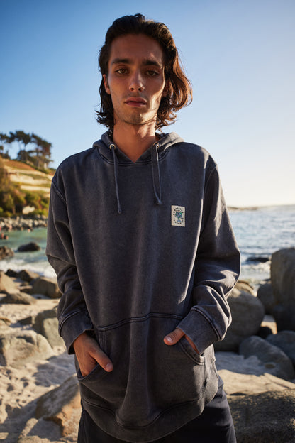 HOODIE MOVE AZUL ACID WASH ♂