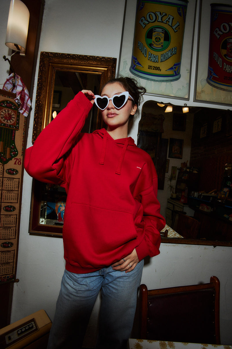 HOODIE TRUE LOVE ROJO♀