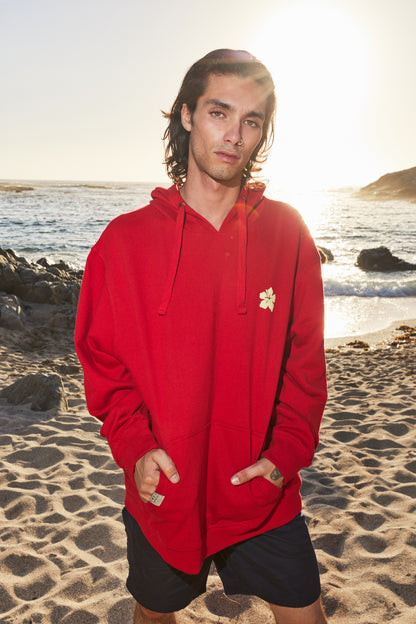HOODIE TROPI PARADISE RED ♂