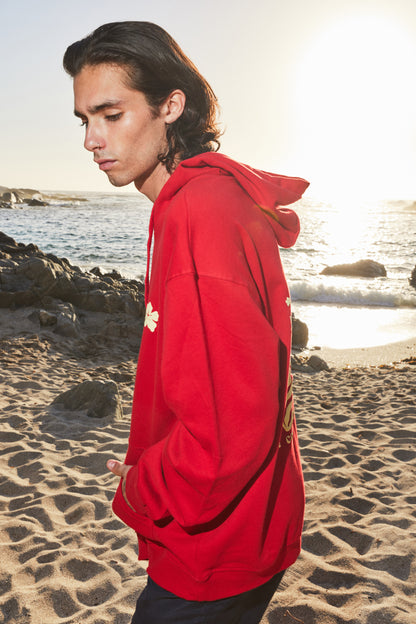 HOODIE TROPI PARADISE RED ♂