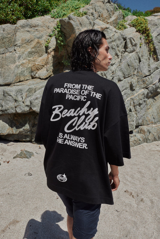 POLERA BEACHY CLUB BLACK OVERSIZE ♂