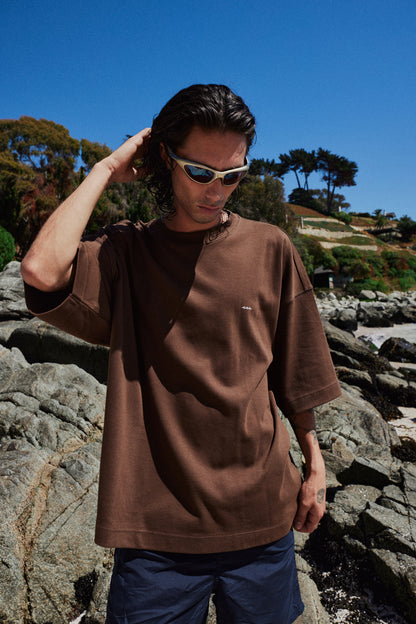 POLERA SMILE BROWN OVERSIZE ♂