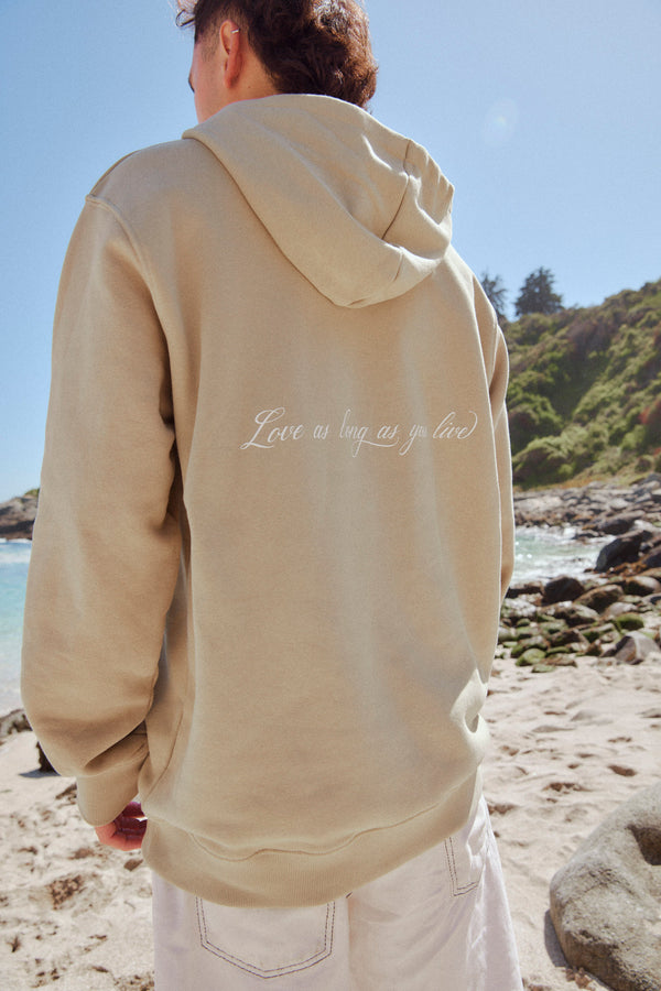 HOODIE LOVE AS LONG OLIVO♂