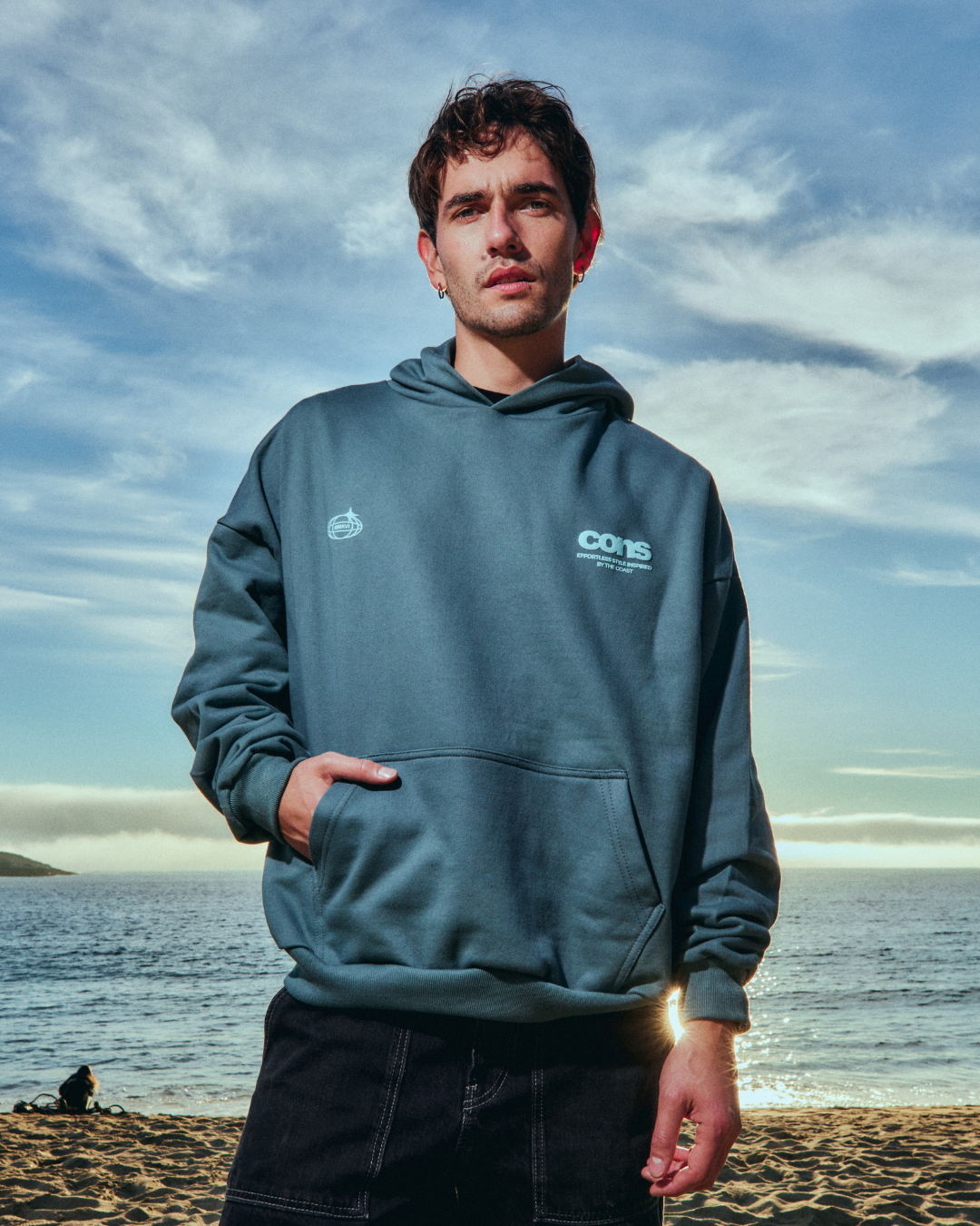 HOODIE COAST BLUE STEEL