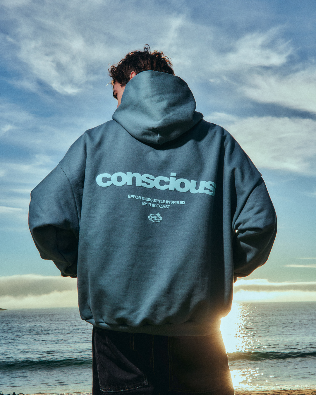 HOODIE COAST BLUE STEEL