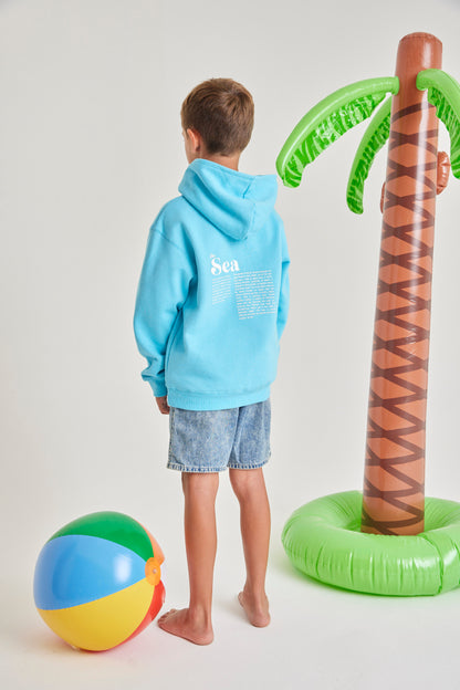 HOODIE THE SEA CELESTE KIDS