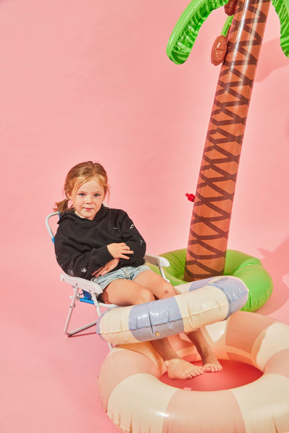 HOODIE SLEEVE BEACH NEGRO KIDS