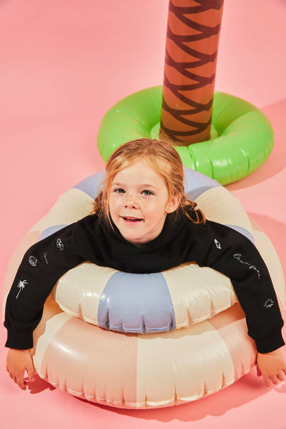 HOODIE SLEEVE BEACH NEGRO KIDS