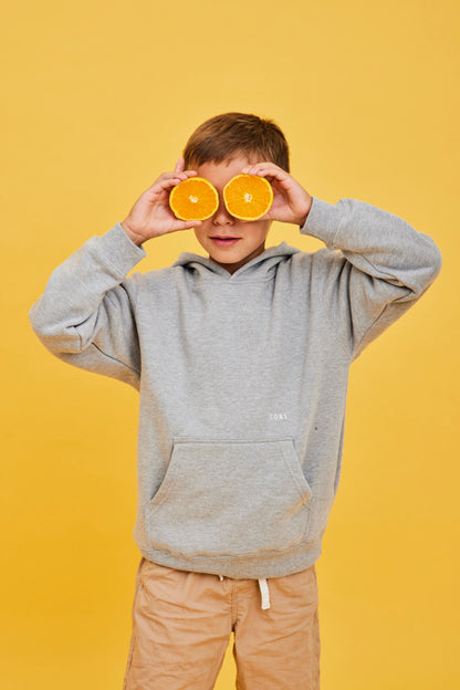 HOODIE PALM TREE GRIS KIDS