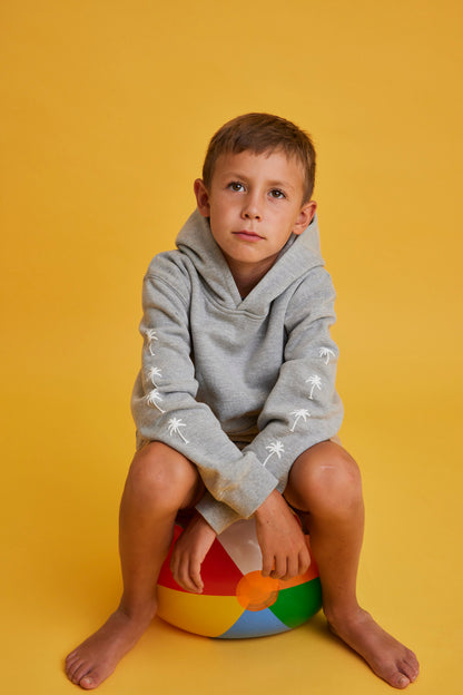 HOODIE PALM TREE GRIS KIDS