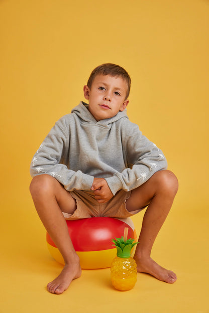 HOODIE PALM TREE GRIS KIDS