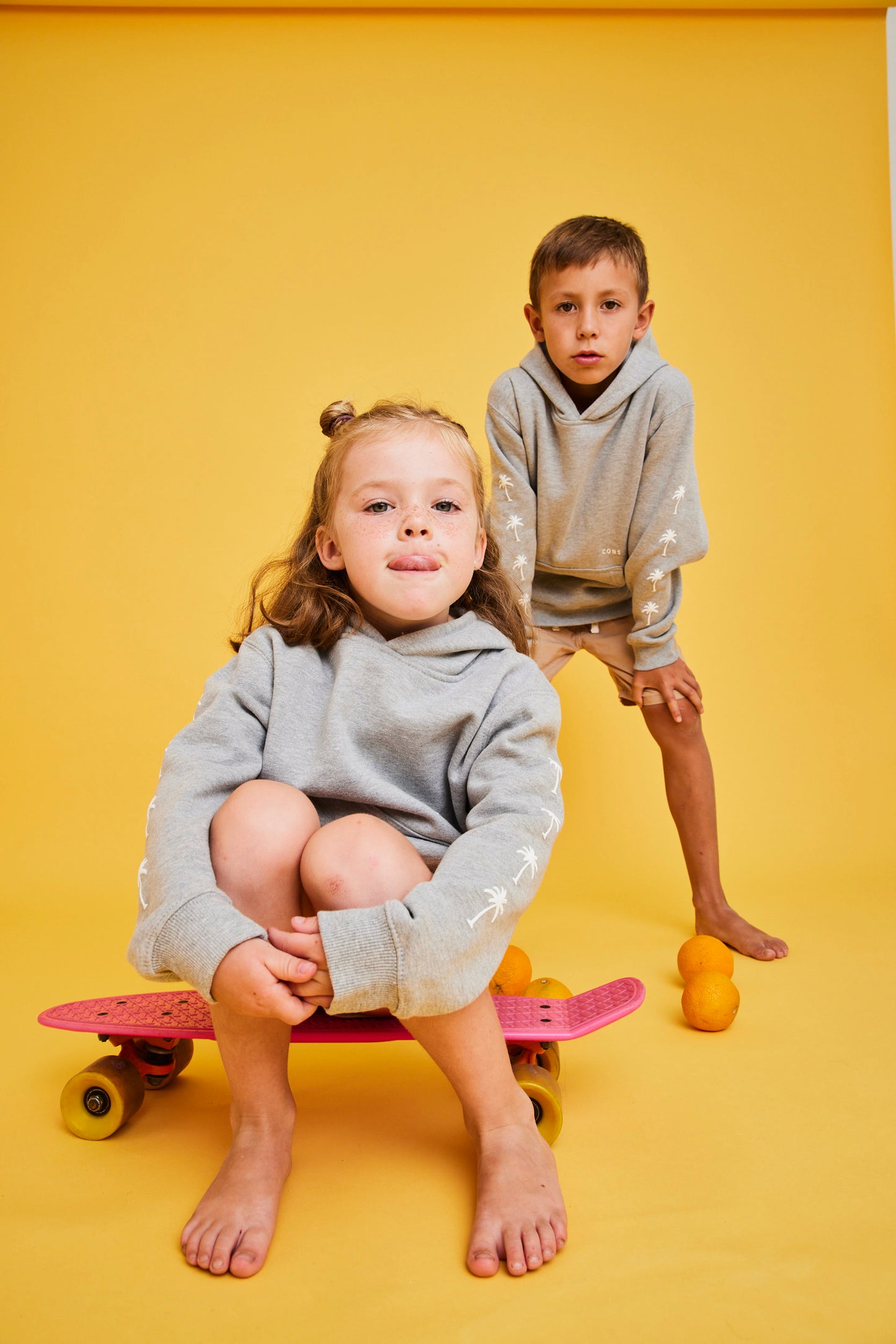 HOODIE PALM TREE GRIS KIDS