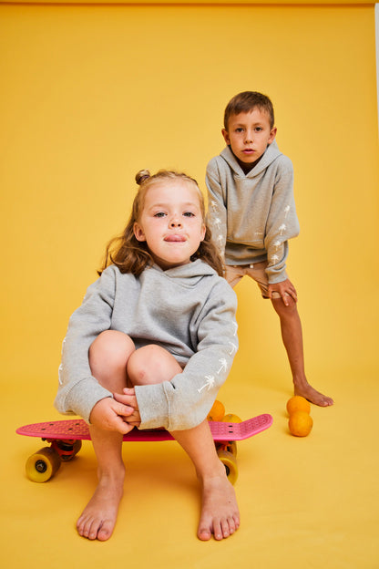 HOODIE PALM TREE GRIS KIDS