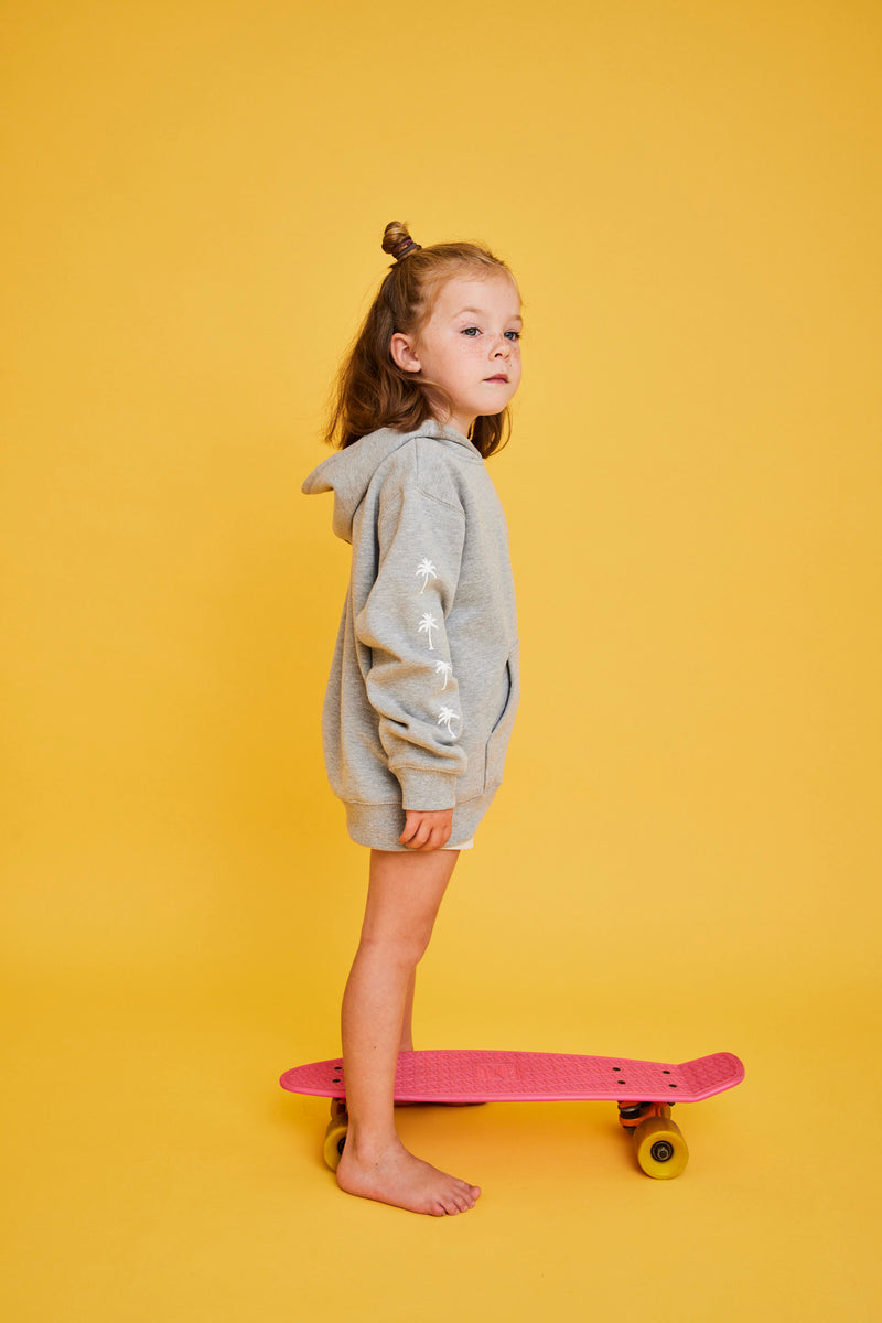 HOODIE PALM TREE GRIS KIDS ♀