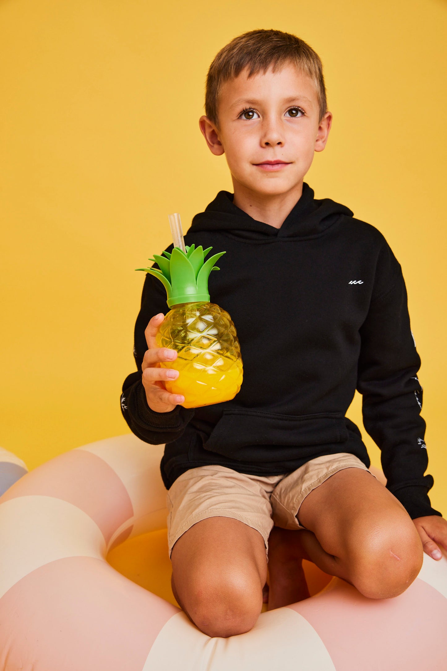 HOODIE SLEEVE BEACH NEGRO KIDS