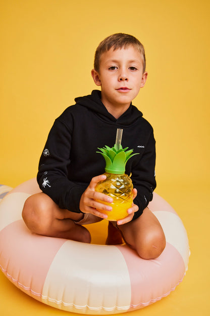 HOODIE SLEEVE BEACH NEGRO KIDS